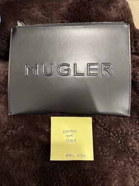 Mugler Black Embossed Bag